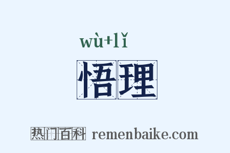 悟理是什么意思的图片